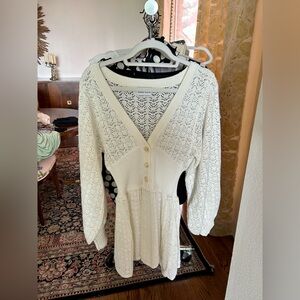 Sabo Skirt | White Mini Dress | XS